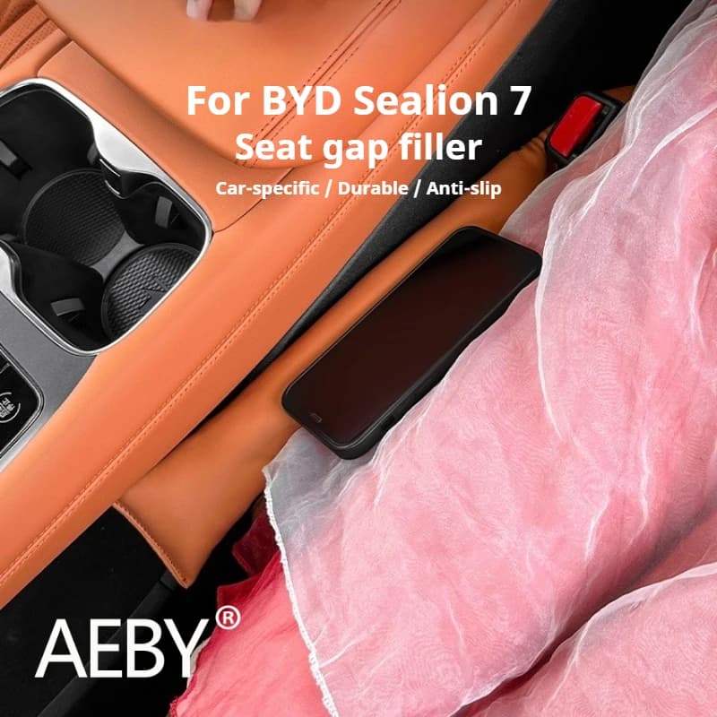 AEBY For BYD Sealion 7 2024 Car Seat Gap Filler Organizer Anti-Dust Anti-Slip Dust Proof Strip Interior Storage Accessories Trim