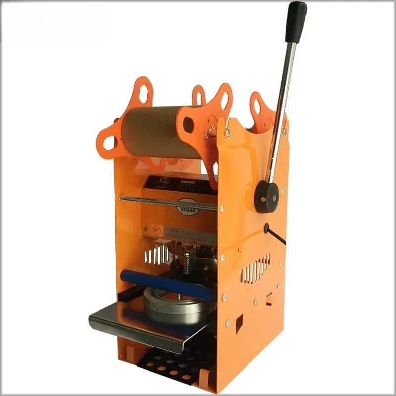 Milk tea cup sealing machine, manual breakfast shop soy milk sealing, small machine, hand pressure sealing film