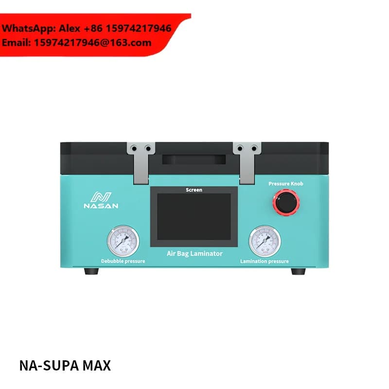 Nasan Na Supa Max LCD Touch Screen Laminating And Bubble Removing Machine For IPhone Samsung LCD Screen OCA Laminator
