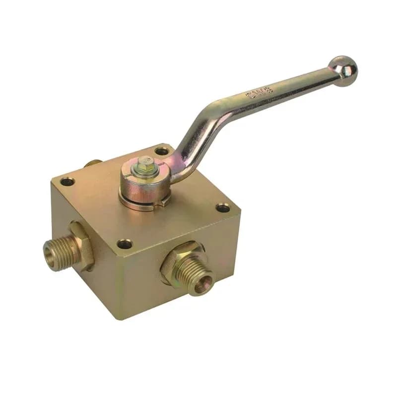 New conditions for high pressure four-way KH4 hydraulic ball valve 1/4 "to 1" stainless steel/carbon steel