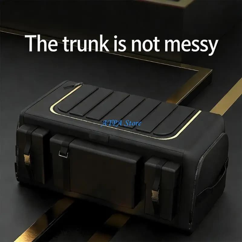 U13C 30/40/50/60/70L Car Trunk Storage Box Splashproof Trunk Organizing Container Automotive Accessories SUV Cargo