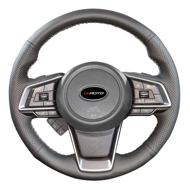 Genuine Nappa Leather Hand Stitched Steering Wheel Cover For Subaru Forester Outback XV Impreza Ascent Crosstrek Legacy