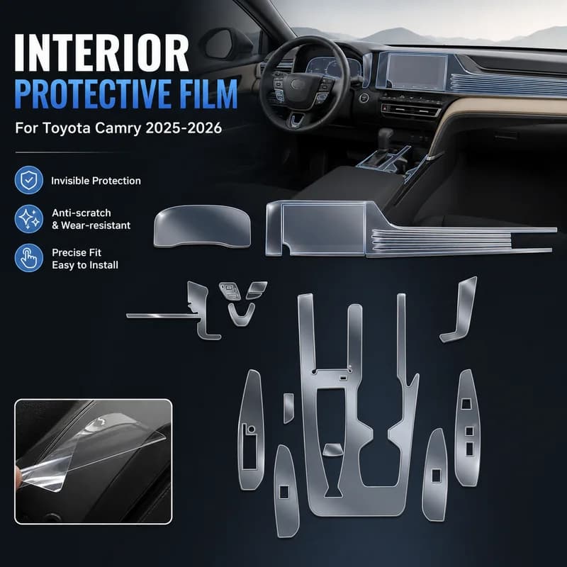 For Toyota Camry 2025 2026 TPU Film Invisible Protective Layer Interior Decoration Car Modification Accessories Upgrade