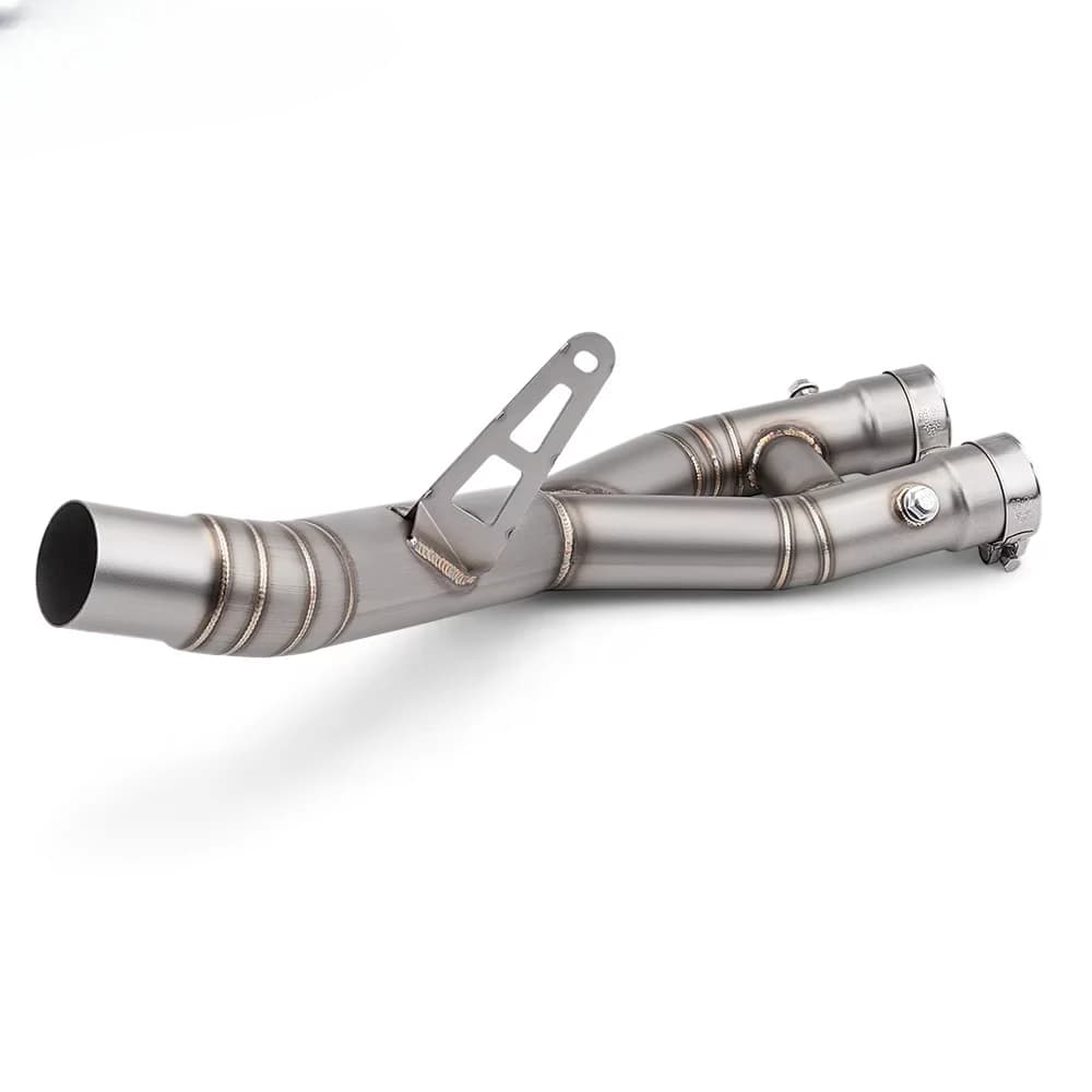 New universal YZF-R1 R1 R1M MT10 2015-2022 motorcycle exhaust escape system connected to the original muffler middle tube