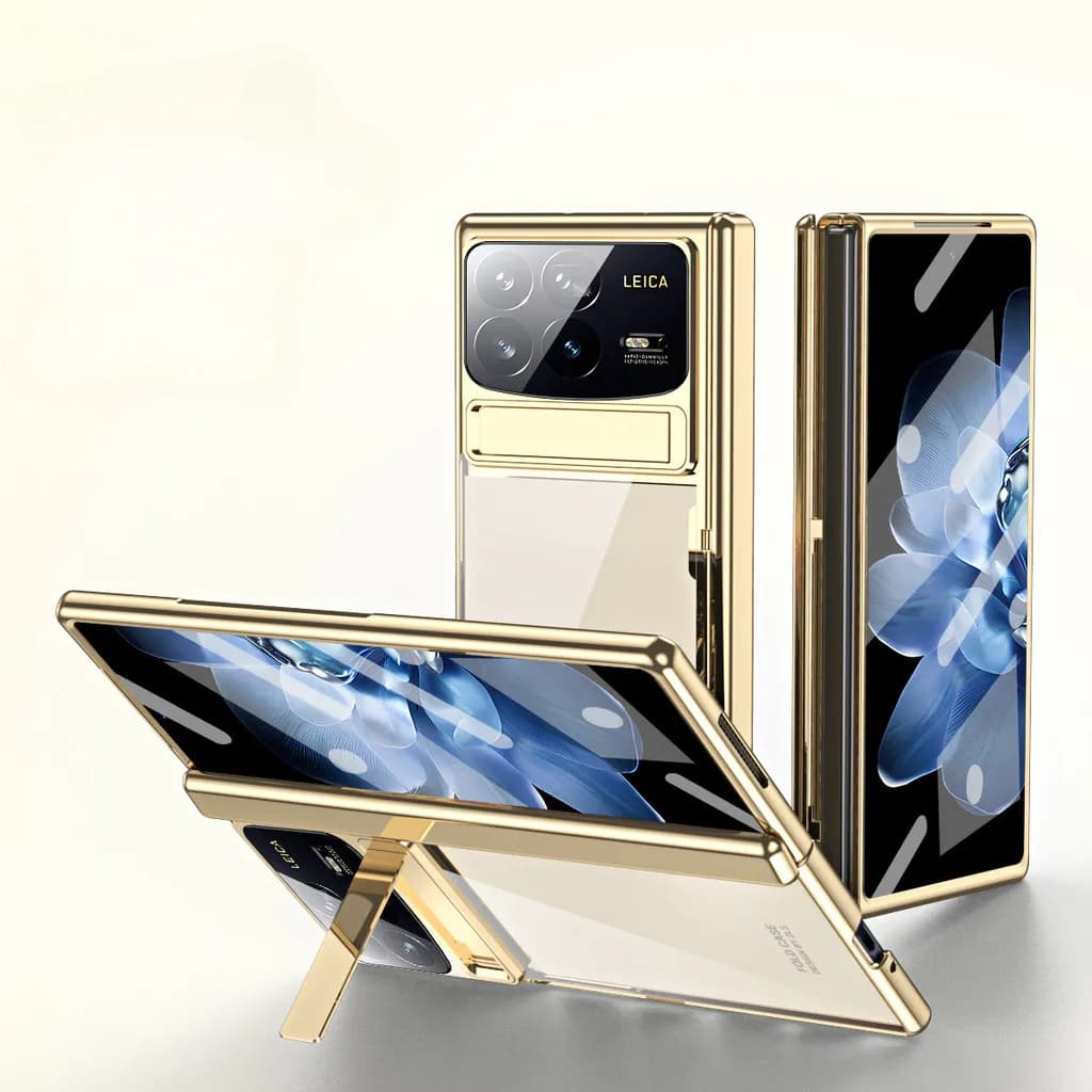 Deluxe Plating Phantom Phone Case For Xiaomi Mix Fold 4 Fold4 5G Shockproof Hinged Lens Protective Back Cover For Xiaomi Fold45G