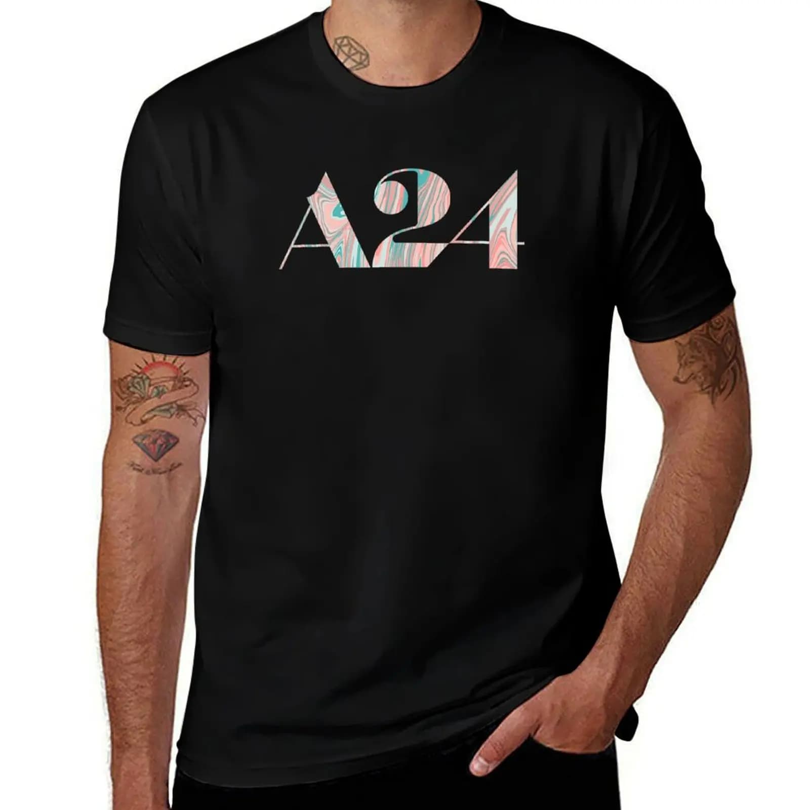 A24 aesthetic logo T-Shirt Plus Size Non-Shrink T-Shirt