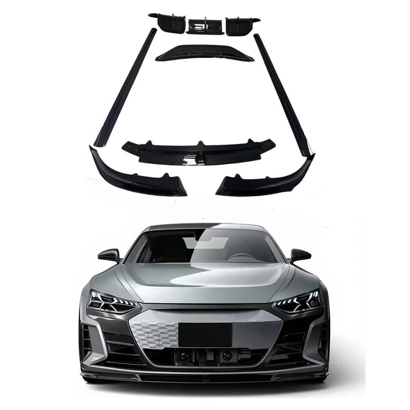 High Quality FDD Style Carbon Fiber Body Kit Fit For E-tron GT Front Lip Side Skirts Rear Lip Spoiler Exterior Upgrade Parts