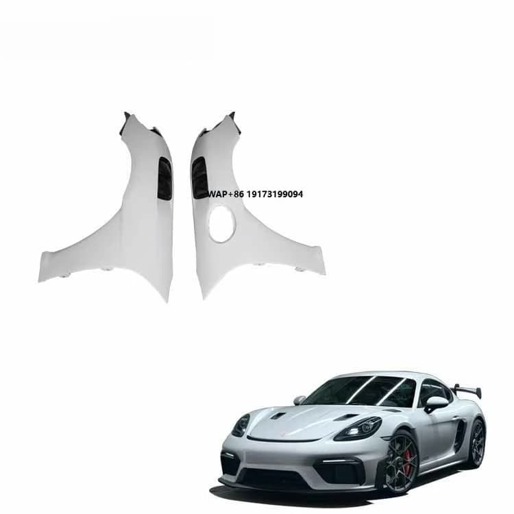 BK Tuning 718 981 982 Cayman Boxster Modified GT4RS Style Front Fenders Half Carbon Side Fender for 981 982 RS Fenders
