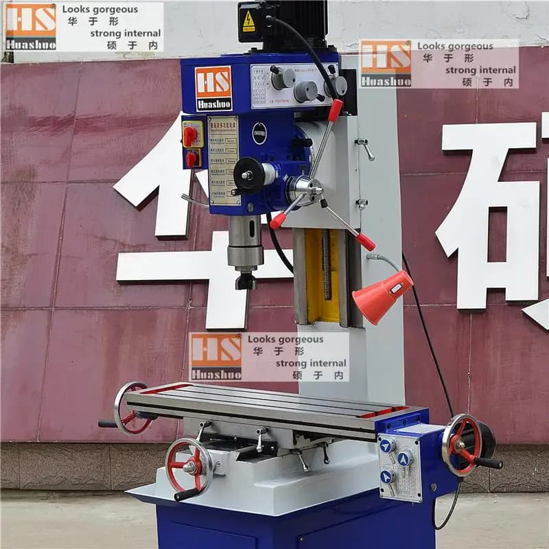 HUASHUO Brand Mini Zx50c Ordinary Milling Machine Variable Speed Metal Processing Milling Machine