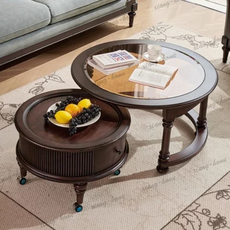 LJY French Style Coffee Tables Modern Restaurant Minimalist Design Coffee Tables Decoration Hotel Home Furniture Salontafel Ls40