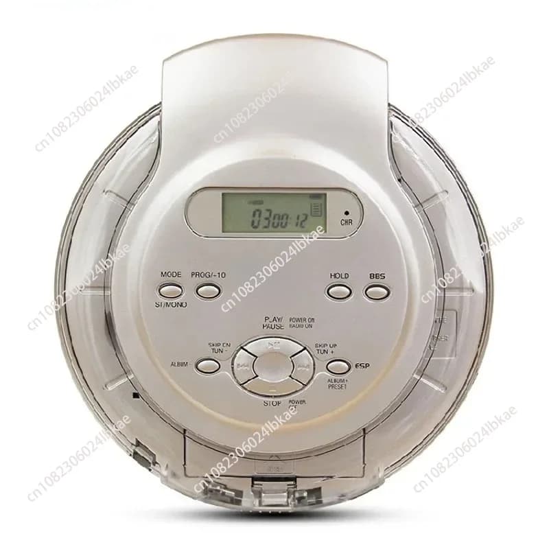 Portable CD Player Walkman Bass Boost System High Quality Music Shockproof MP3 Format Discs LCD Display 3.5mm Audio Interface