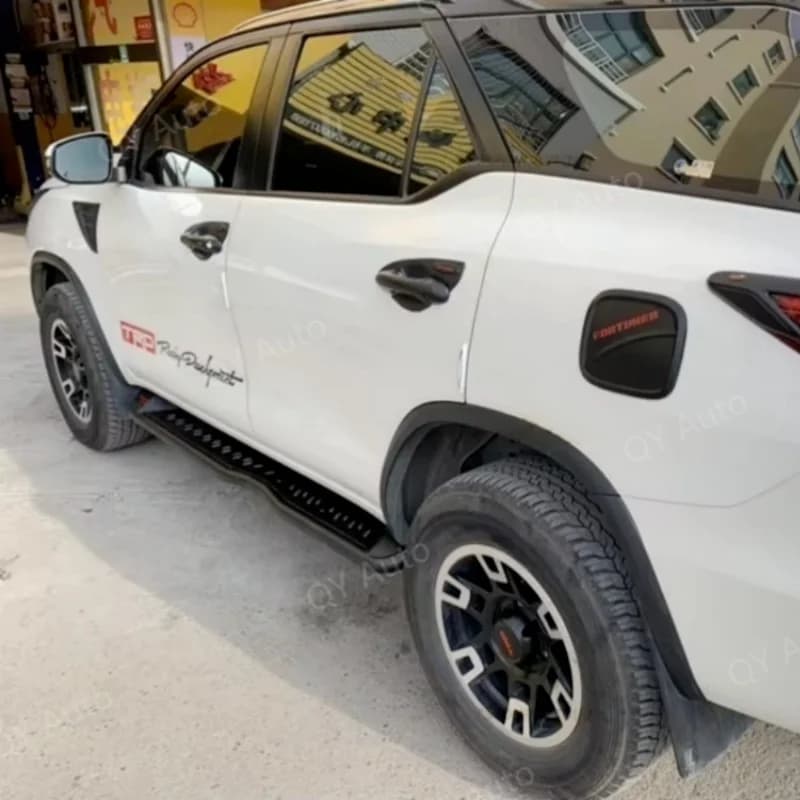 Fit For Toyota Fortuner Accessories 2016-2019 Exterior Fuel Tank Cover Matte Black ABS Plastic Gas Cover Auto Accessory