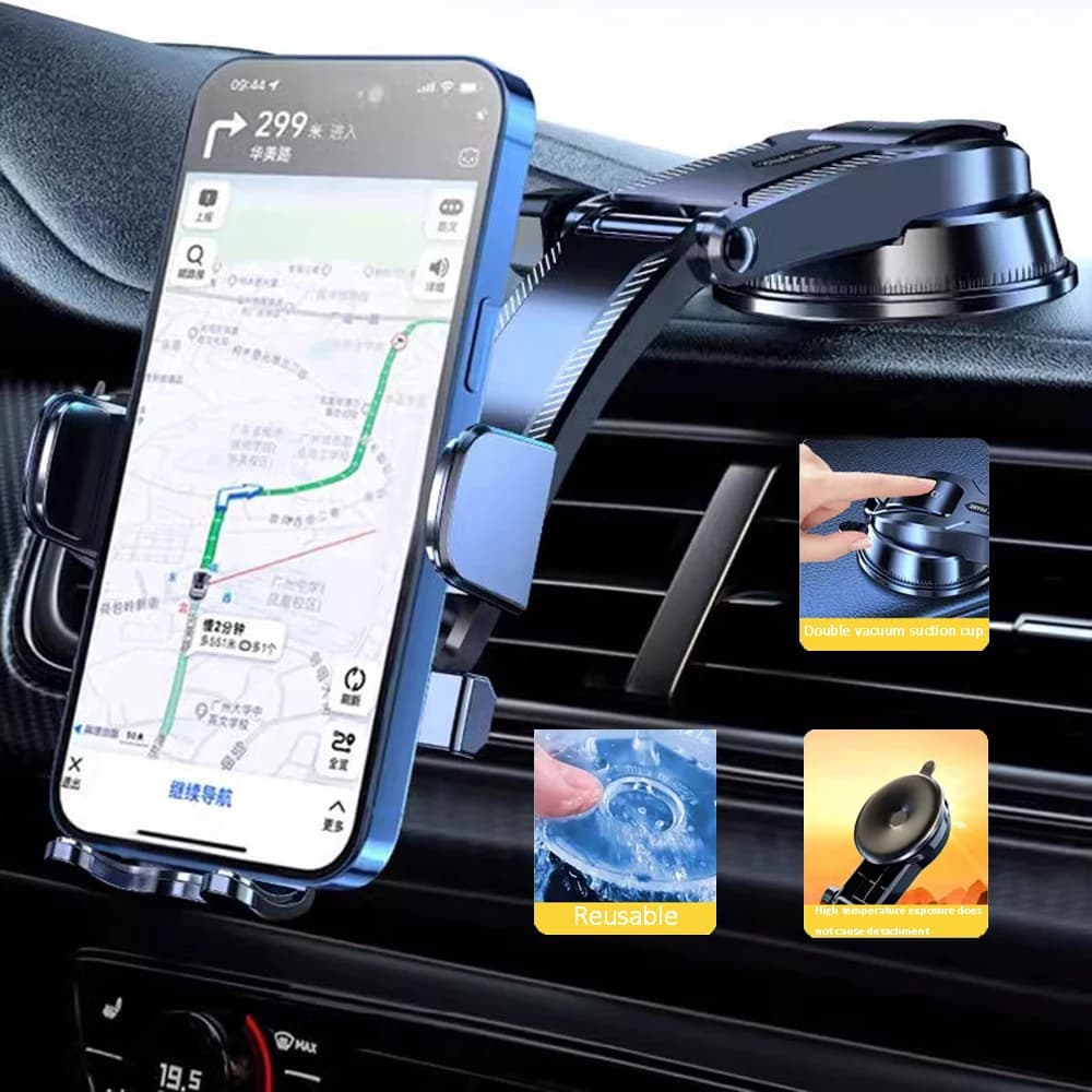 Car Phone Holder Mount Universal 360° Rotatable Phone Stand for Dashboard, Glass, Table, Compatible with All Other Smartphones