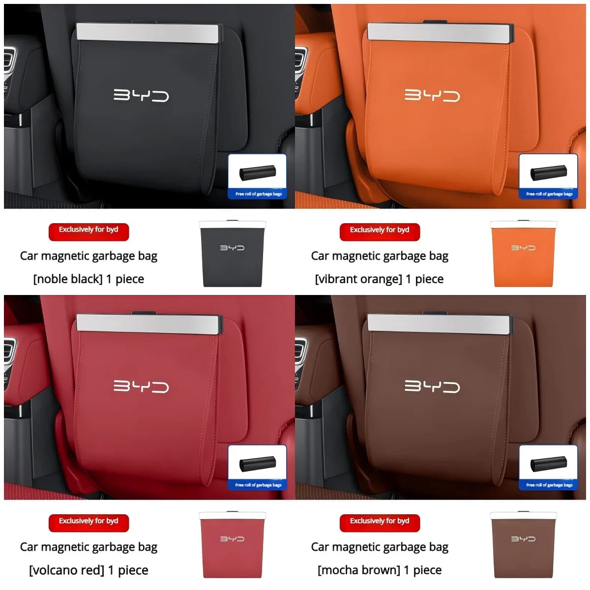 for Byd car trash can, car interior storage bag, Han Tang Qin Song Yuan DMI PLUS Dolphin EV Seal DM