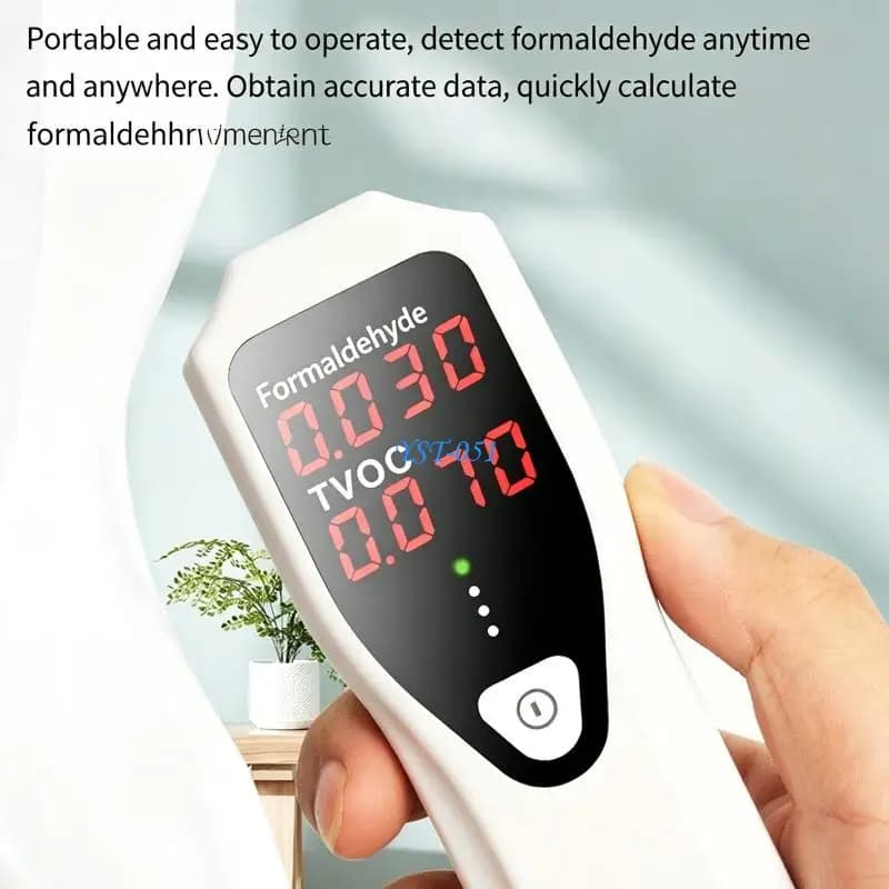 E15A Home Air Quality Monitor For Formaldehyde Detector Battery Operated Portable Sensors For Newly Renovated Space