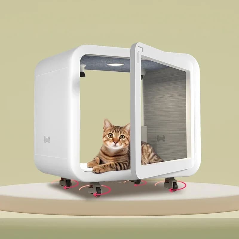 Cyspace Own Brand Modern Little Portable Pet Soundproof Booth House Tiny Dog Cat Cage Cabin Hous Sound Proof Pods Aluminum