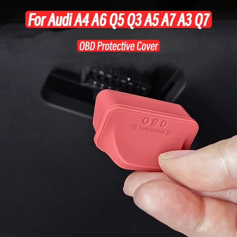 For Audi A4 A6 Q5 Q3 A5 A7 A3 Q7 Car OBD Diagnostic Port Protective Cover Dustproof Sleeve Guard Cap Automotive Interior