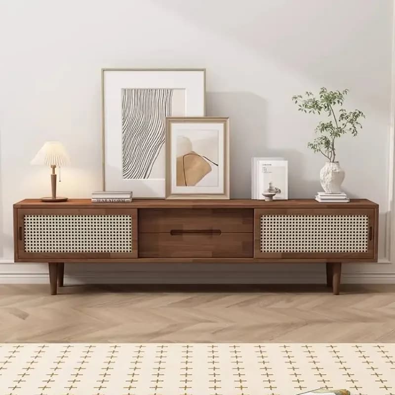 Solid Wood Tv Cabinet Decoration Minimalist Nordic Storage Tv Cabinet Luxury Designer Unique Muebles De Sala Furniture Home