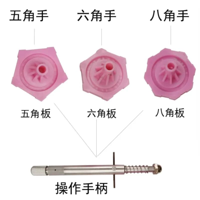 Gemstone Flat Grinder Precision Aluminum Octagonal Hand Engraved Hexagonal Hand Pentagonal Hand Jewelry Angle Polishing Tool