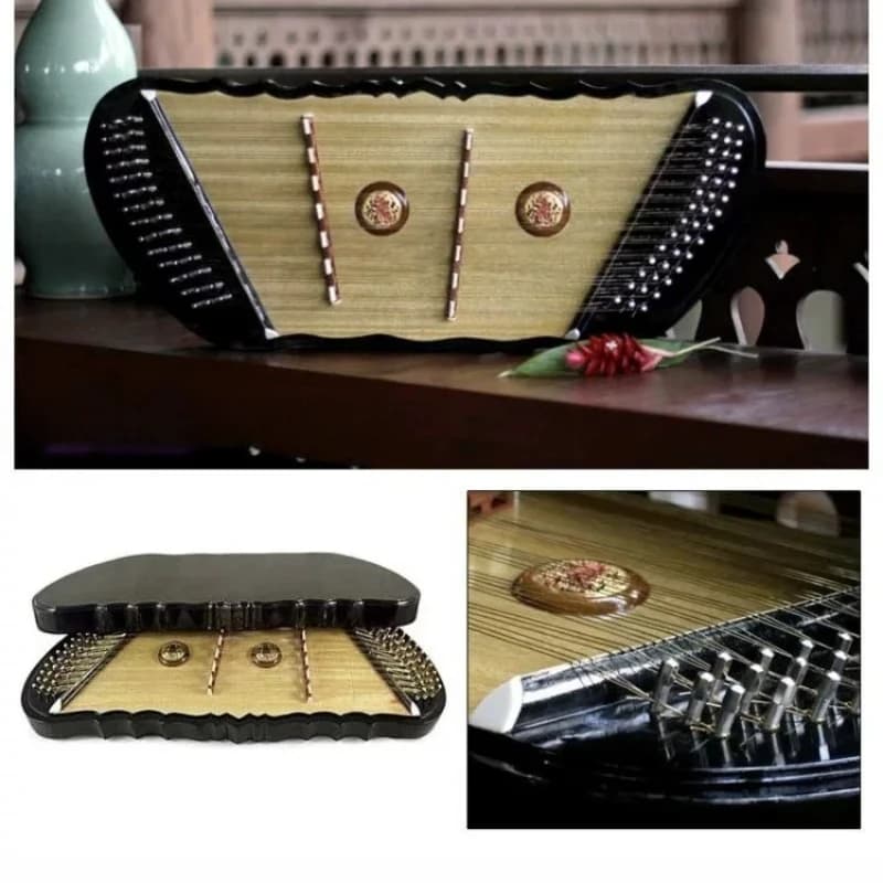 South East Asia dulcimer Khim, made of wood and bronze Yang Qin, professional dulcimer