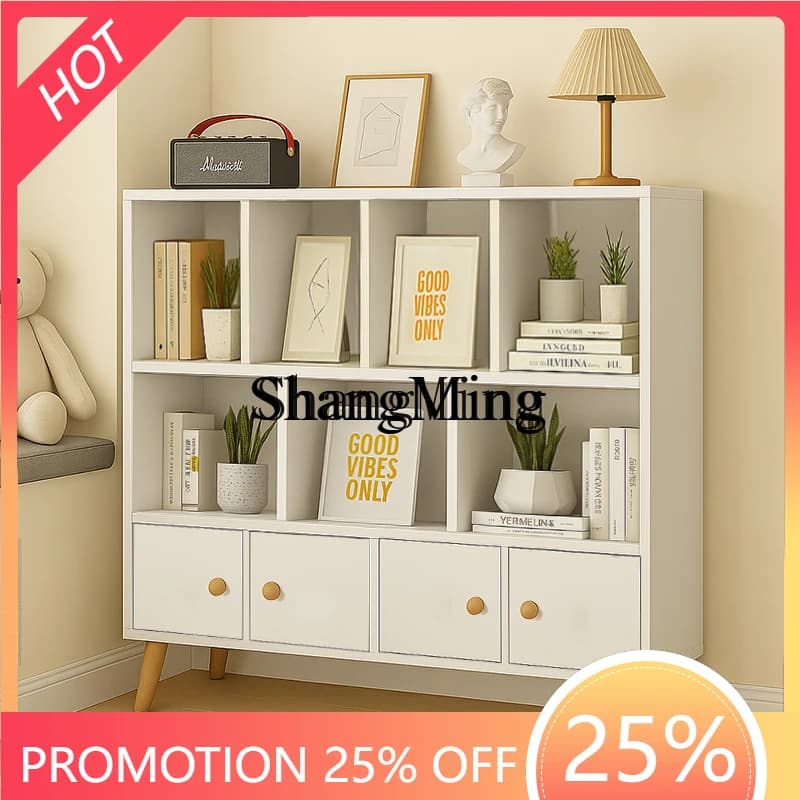 CL wood with leg rack, living room against the wall, low cabinet, household storage locker