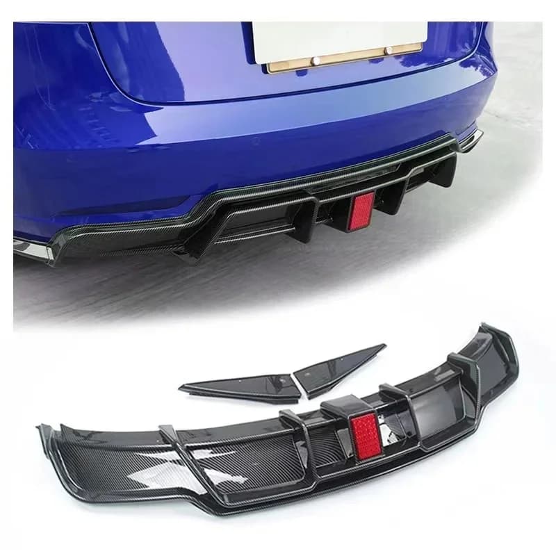 High Quality Maxton Design Rear Diffuser for  Tesla Model 3 Perfect Fitment