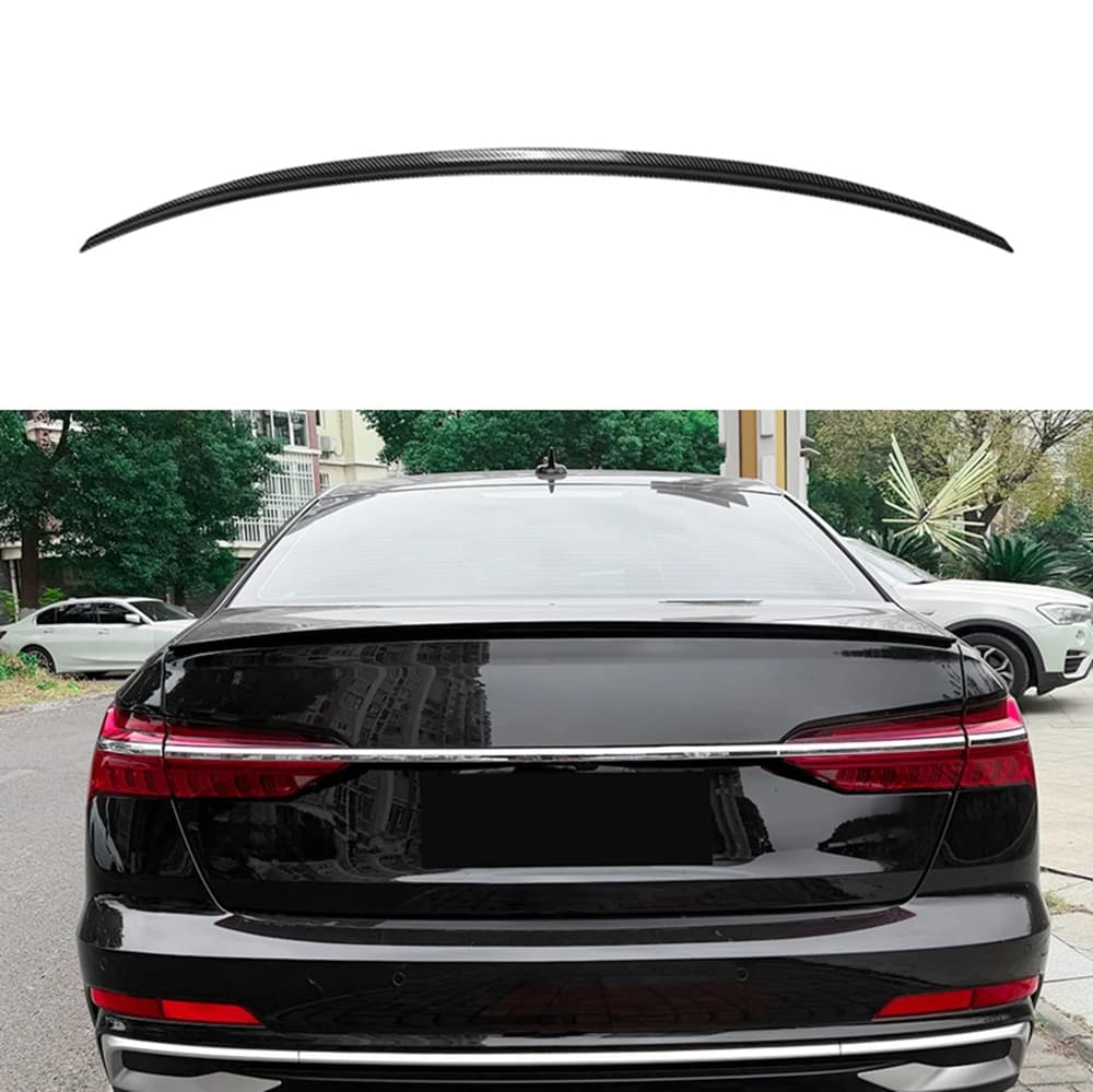 For 2018-2025 Audi A6 S6 C8 High Quality ABS Plastic Car Rear Trunk Lid Spoiler Wings Exterior Tuning Accessories