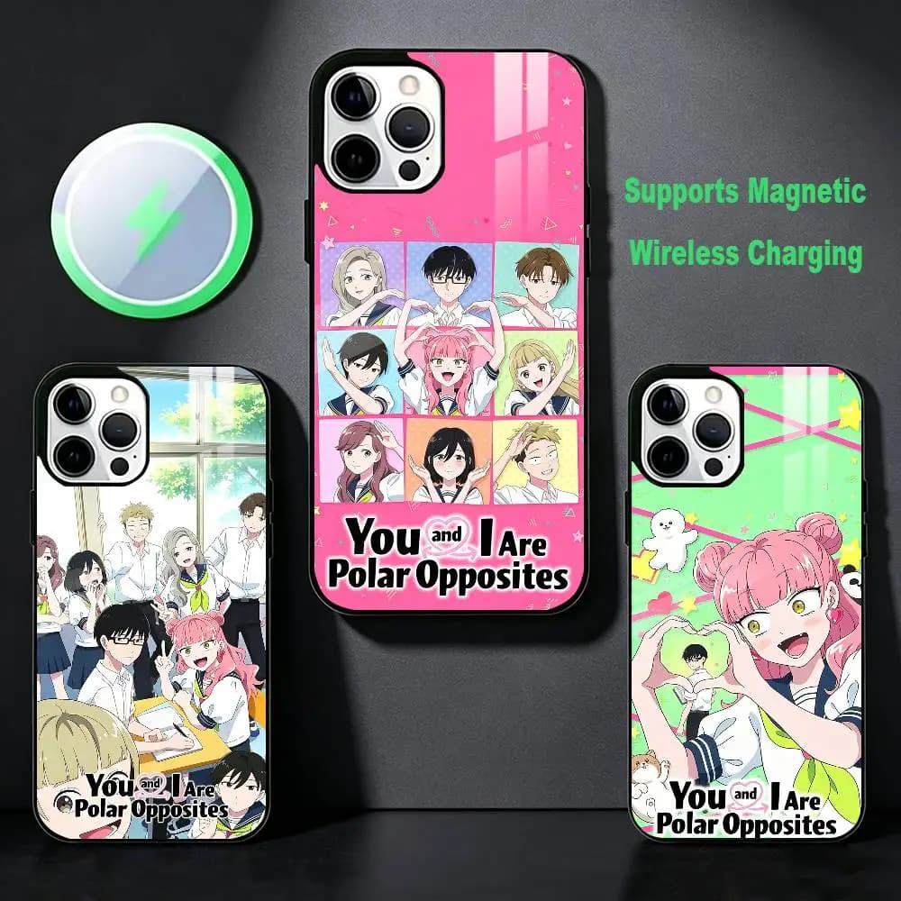 You and I Are P-Polar Opposites Phone Case For iPhone 17,16,15,14,13,12,Plus,Pro,Max For Magsafe Magnetic Wireless Charge