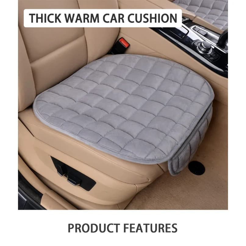 Car Seat Cover Skin-Friendly Plush Automotive Seat Cushion Anti Slip Auto Seat Protector Universal for Sedan Suv