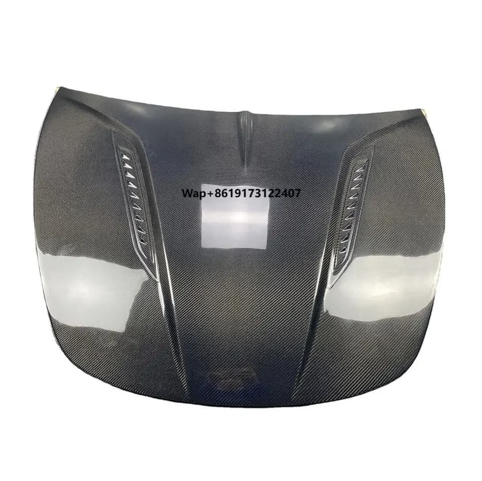 High Quality Front Engine Hood Cover for 2021  Model 3 Carbon Fiber Bonnet