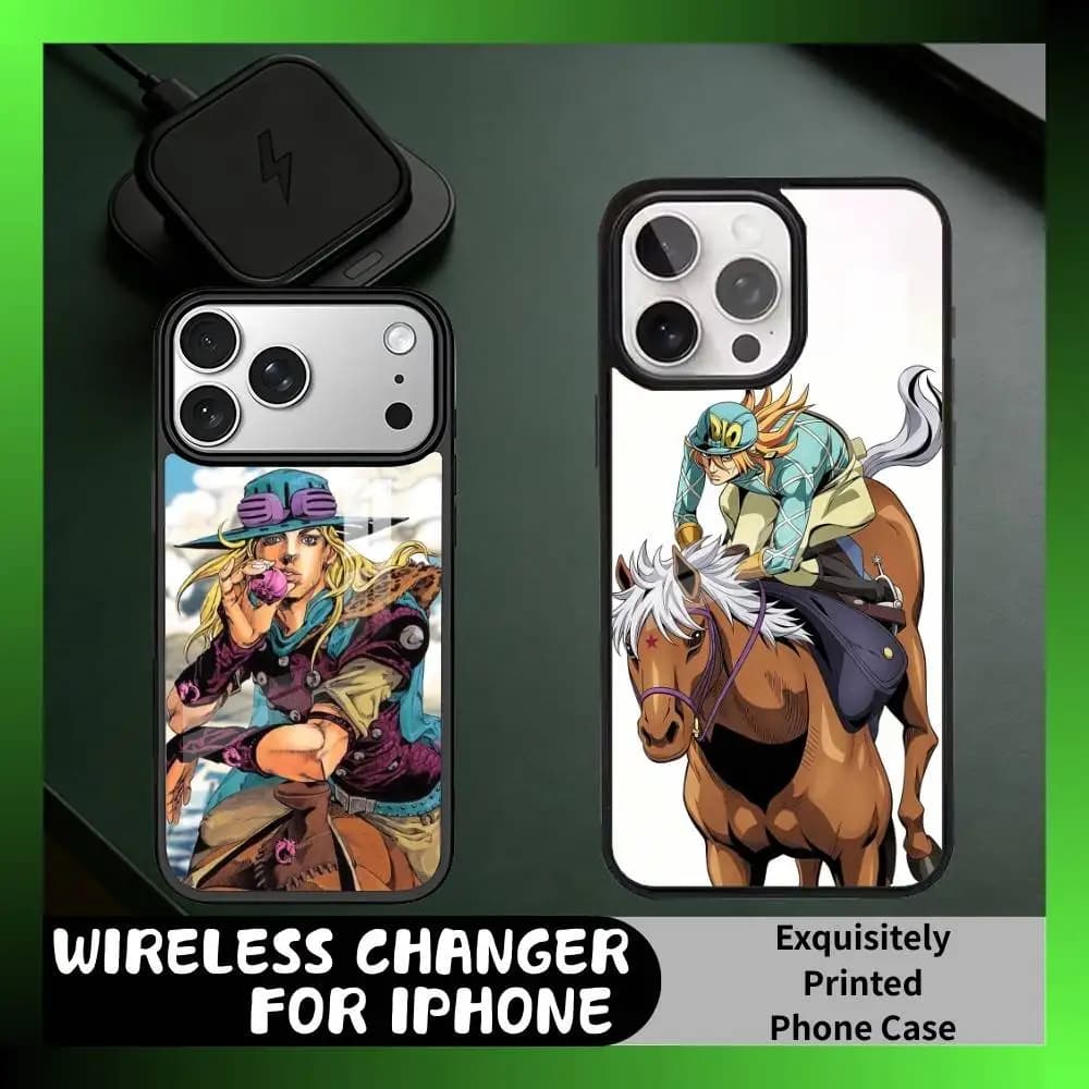 Classic JOJO-SBR Anime J-Jotaro K-Kujo  Phone Case For iPhone17,16,15,14,13 Plus,Pro Max Magnetic For Magsafe Wireless Charging