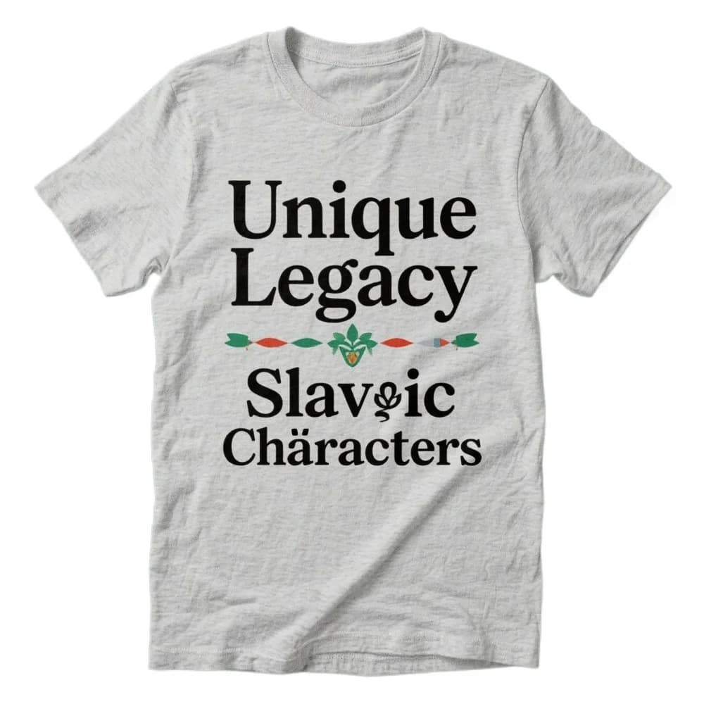 Unique Legacy Slavic Characters T-Shirt. Summer Cotton O-Neck Short Sleeve Men's T Shirt New Size S-3XL