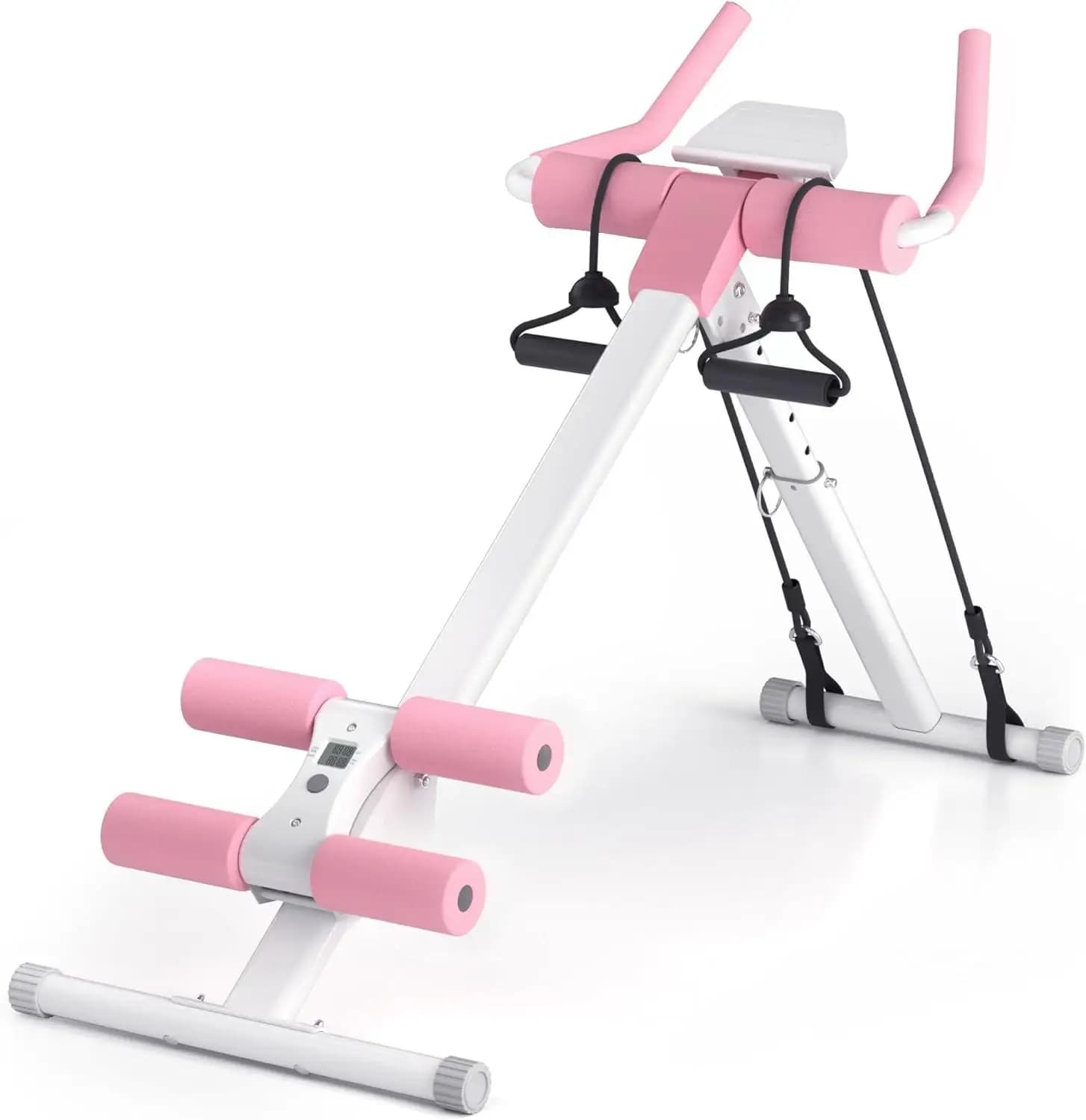Ab Machine - Adjustable Ab Coaster for Core Strength Training, Home Gym Crunch Workout Equipment