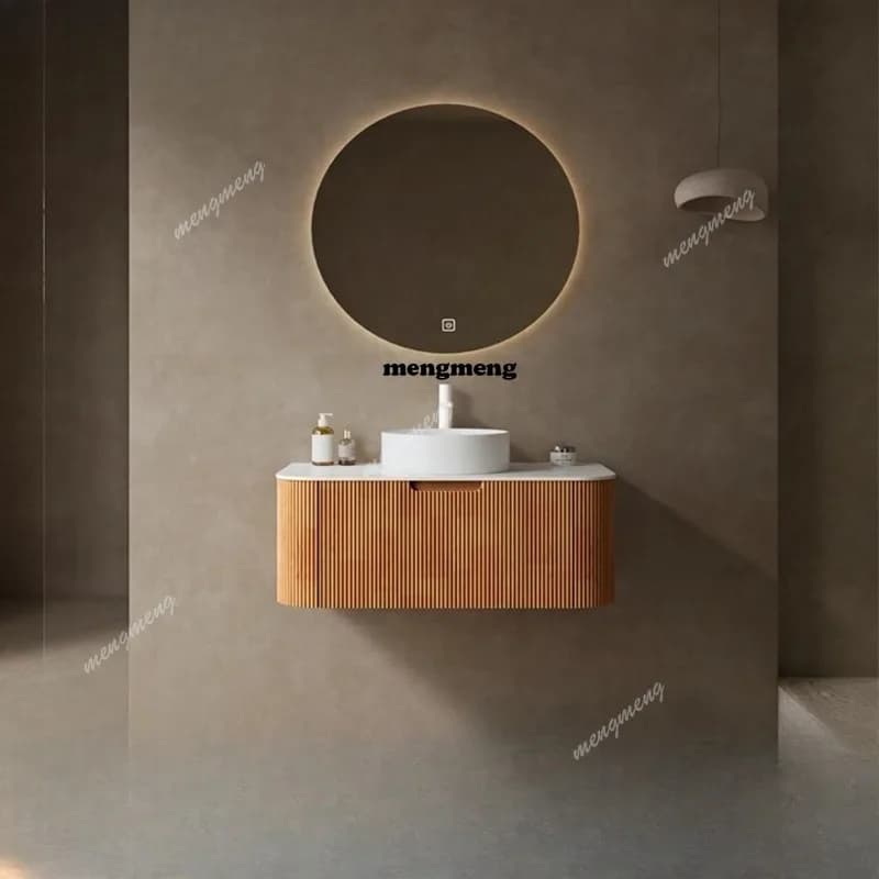 American-style Japanese-style wash basin cabinet combination bathroom integrated cabinet integrated basin bathroom cabinet