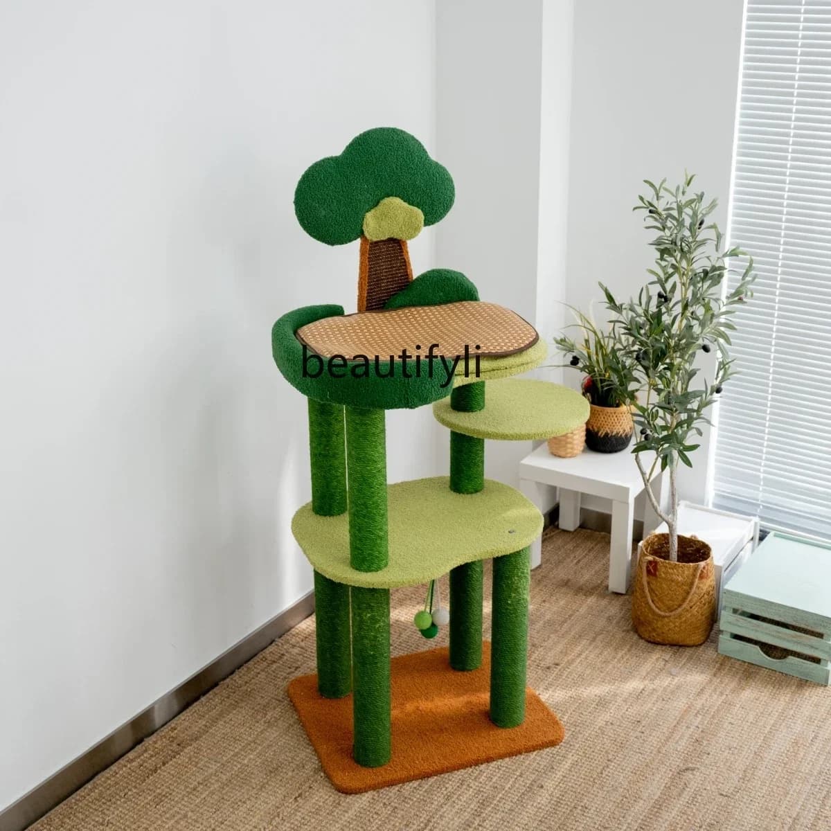 FG11Cat Nest Tree Cat Climbing Frame One Sisal Toy Climbing Frame Big Bed Luxury
