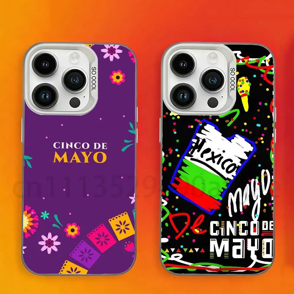 Mexico Cinco de Mayo Phone Case For iPhone 17,16,15,14,13,12,11,Pro,Max,Plus,Mini, Matte Shockproof Case