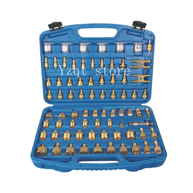All-copper automotive air conditioner maintenance tools, detection, plugging, leak test connector, Eurasian general version