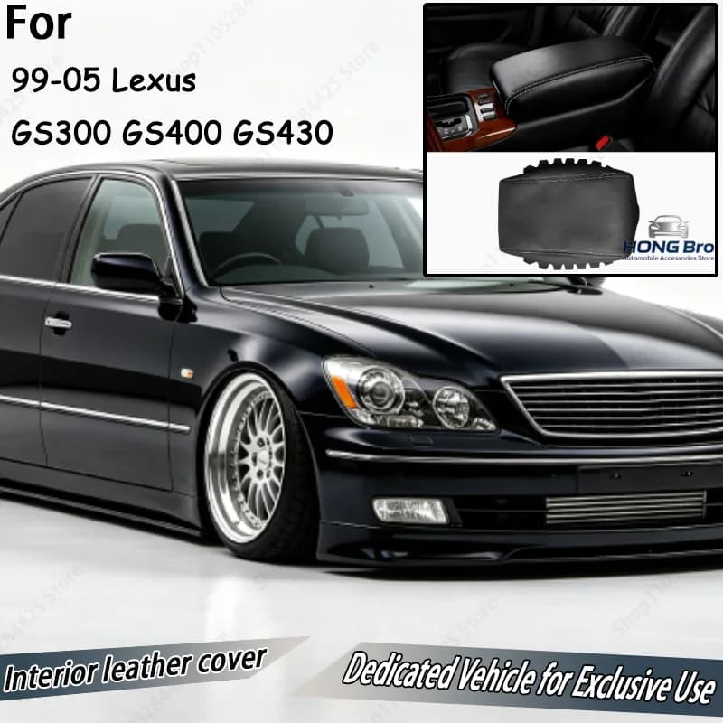 Suitable for 99-05 Lexus GS300 GS400 GS430 Armrest Box Center Console Armrest Leather Cover