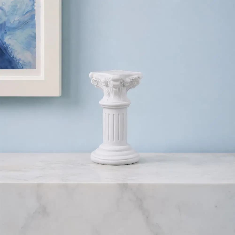 Column Decor Column Ornaments Resin Sculptures Classic Architectural Pillar Decorations Office Desktop Wedding Table Art Gifts