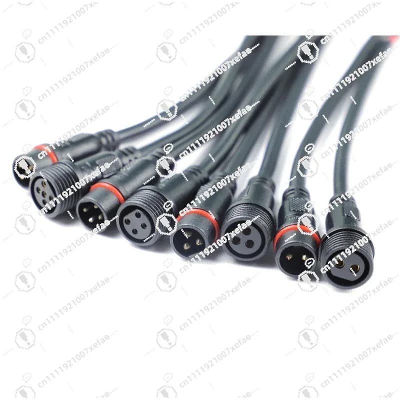 Small size IP65 male and female 2Pin waterproof cable connector Electric waterproof connector