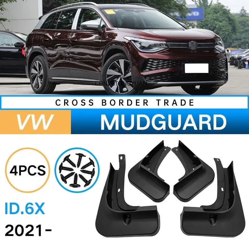 For Volkswagen VW ID.6X ID.6 2021 Fender Mudflaps Splash Guards Mudguards Mud Flaps car Accessories