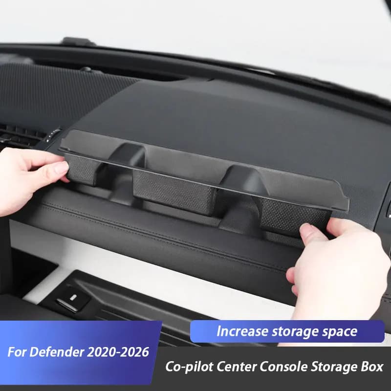 Car Co-pilot Passenger Center Console Storage Box for Land Rover Defender 90 110 130 2020-2022 2023 2024 2025 2026 Accessories