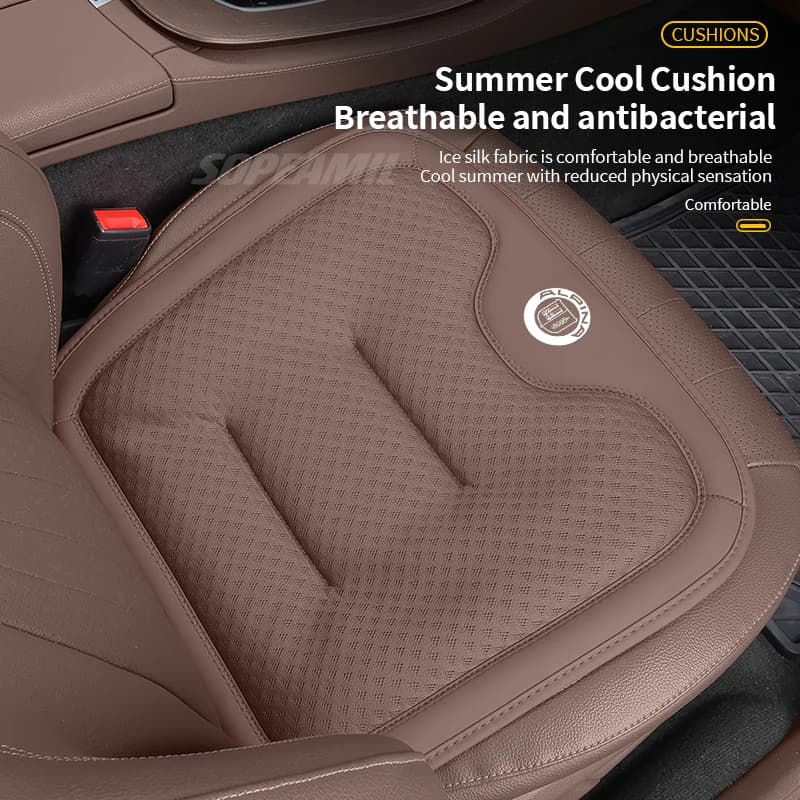 Car Seat Cushion Cover Breathable Ice Silk Seat Protector Pad For ALPINA B3 B4 B5 B7 B8 D3 D4 D5 XD3 XD4 XB7 B12 F20 G05 G10 G30