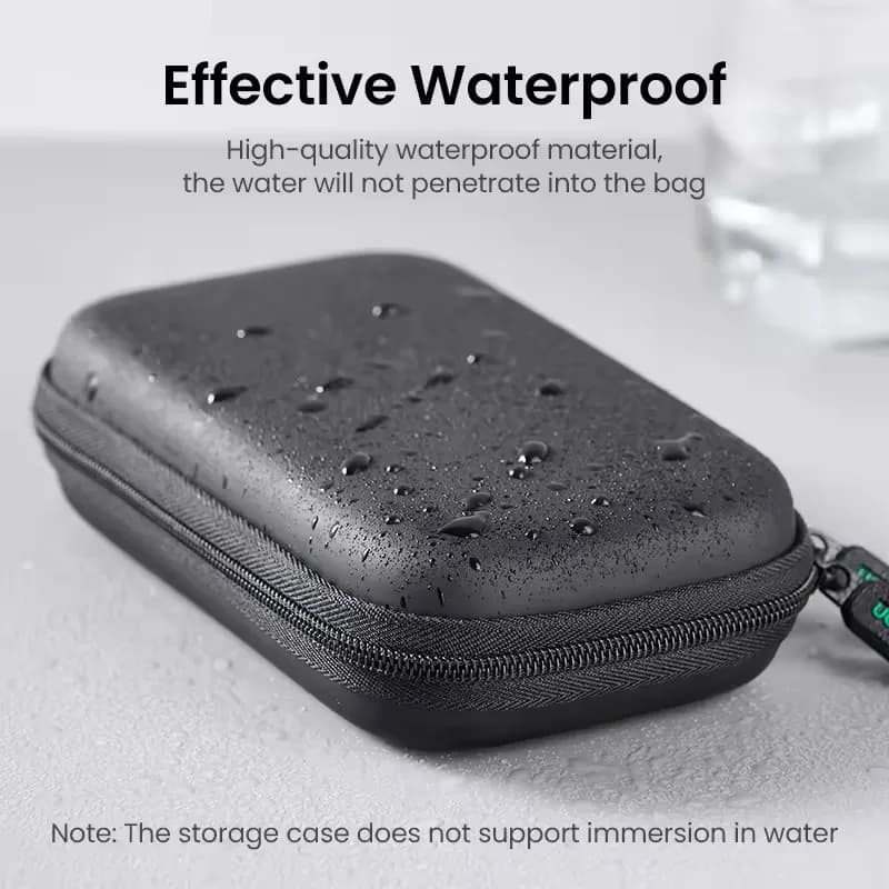 2.5 Inch UGREEN Hard Disk Drive Case Bag External Hard Drive Portable HDD SSD Box for Power Bank Storage Case Travel Bag