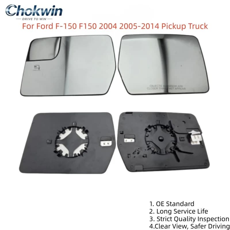 For Ford F-150 F150 2004 2005-2014 Pickup Truck Heated Side Rearview Mirror Glass Replacement Left Right Side