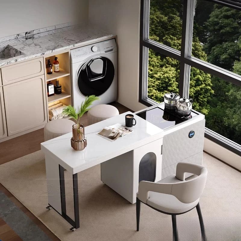 Modern Living Room Coffee Tables Beige Italian Adjustable Coffee Tables Center Lateral Designer Mesas De Centro Furniture Home