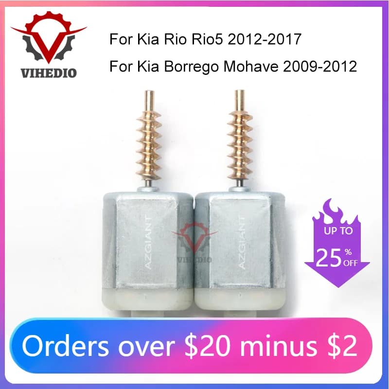 2PCS For Kia Borrego Mohave Rio Rio5 2012 Car Trunk Lock Actuator Latch Release Door Inner Motor Repair OEM Core Power Engine