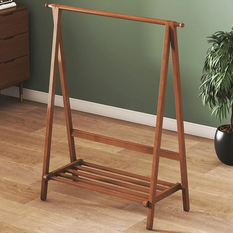 Hanging Standing Wooden Coat Racks Bedroom Rail Folding Display Floor Coat Racks Portable Modern Porte Manteau Home Furniture