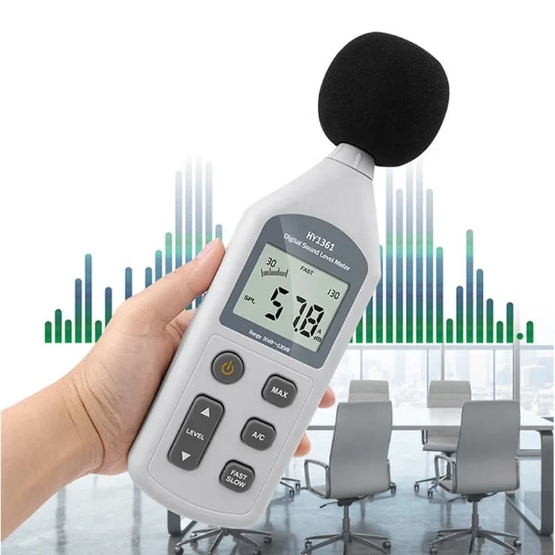 Sales High Quality Digital LCD Display USB Decibel Noise Tester Sound Measuring Device 30-130dB Sound Level Meter HY1361