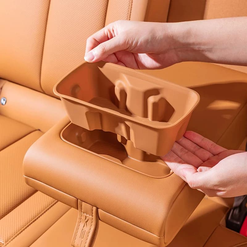 New Rear Silicone Cup Pad For Chery iCAUR V27 iCAR V27 Cup Cover Waterproof And Easy To Clean Cup Holder